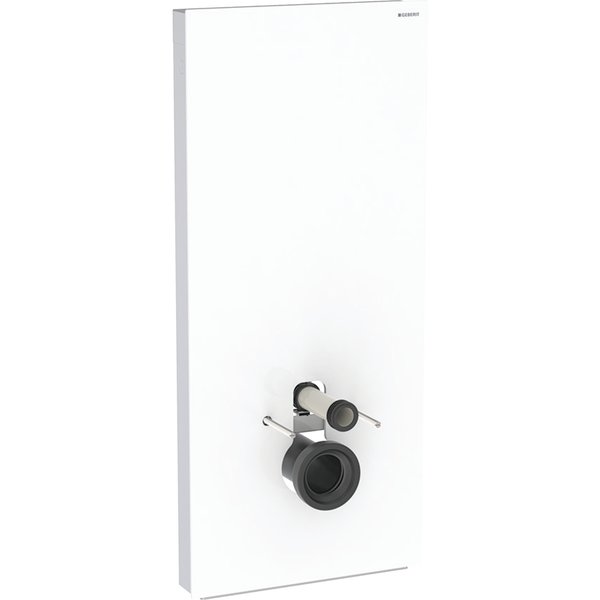Moduł sanitarny do WC wiszącego GEBERIT Monolith, 1140 mm x 505 mm x 106 mm, front: biały, bok: aluminium