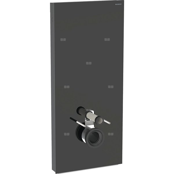 Moduł sanitarny do WC wiszącego GEBERIT Monolith, 1140 mm x 505 mm x 106 mm, front: czarny, bok: czarny