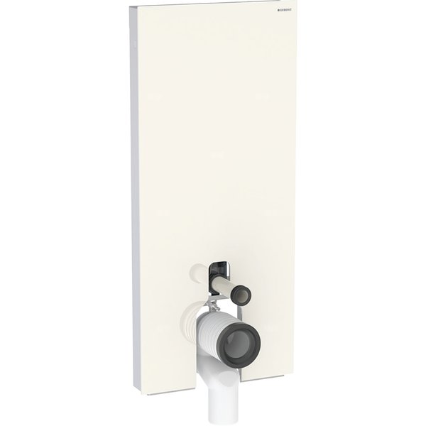 Moduł sanitarny do WC stojącego GEBERIT Monolith, 1140 mm x 505 mm x 106 mm, front: sand, bok: aluminium