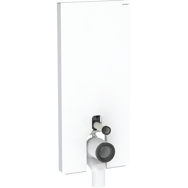 Moduł sanitarny do WC stojącego GEBERIT Monolith, 1140 mm x 505 mm x 106 mm, front: biały, bok: aluminium