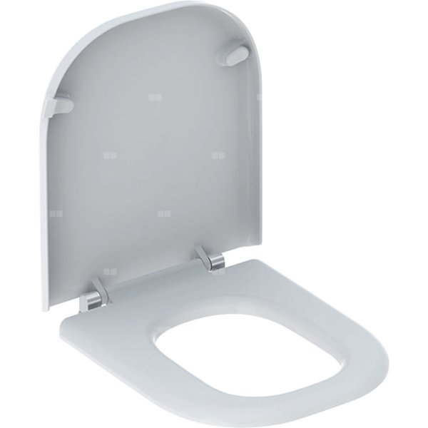 Geberit Selnova Comfort  Deska sedesowa, mocowanie od dołu, zawiasy metalowe, zachodząca pokrywa deski sedesowej, antybakteryjna