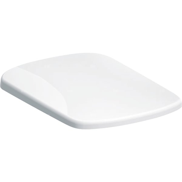Geberit Selnova Compact Deska sedesowa, mocowanie od góry, kształt geometryczny, wolne opadanie, z wypinanymi zawiasami, zachodząca pokrywa deski sedesowej