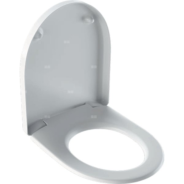 Deska sedesowa wolnoopadająca GEBERIT iCon duroplast, kolor: biały, zawias: mosiądz chromowany