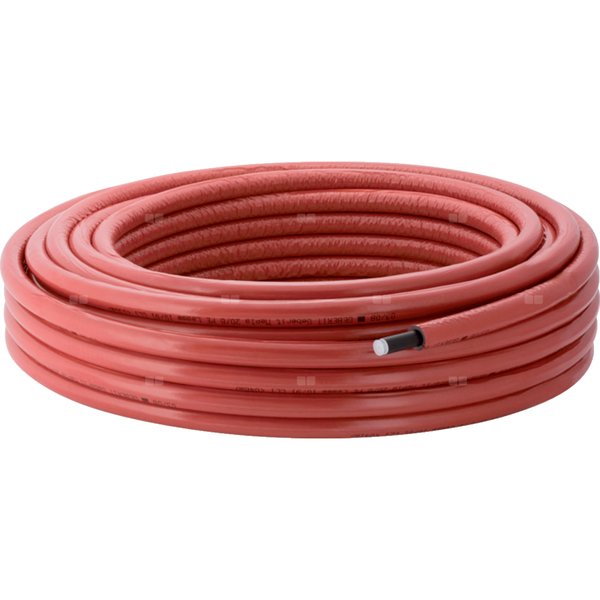 Rura ML Geberit Mepla, okrągła izolowana, czerwona, w zwojach d16 L50m 6mm