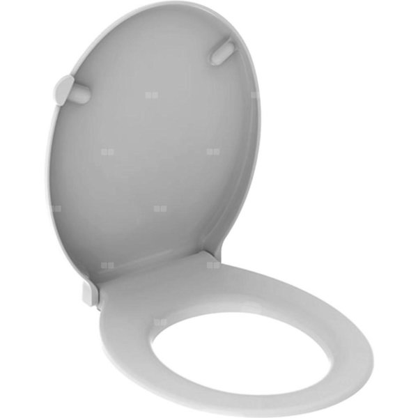 Deska sedesowa Geberit Renova Comfort, bez barier, antybakteryjna, mocowanie od dołu: Wolne opadanie=Nie, Mocowanie=Od dołu, Biały