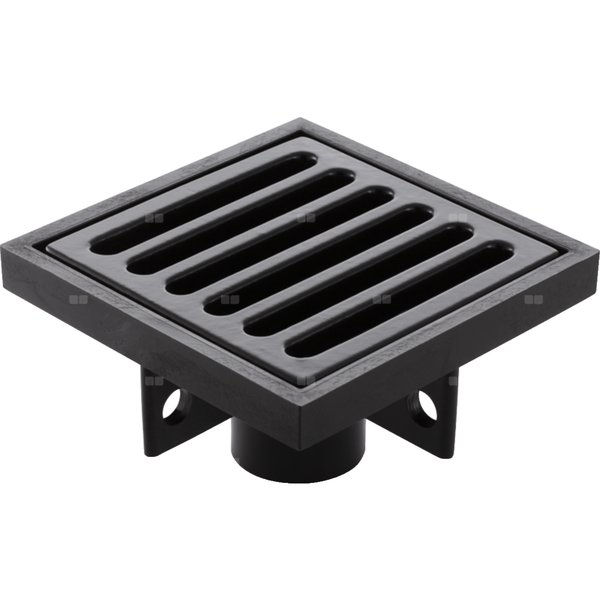 Wpust Geberit PE, kratka szczelinowa 15 x 15 cm: d=50mm