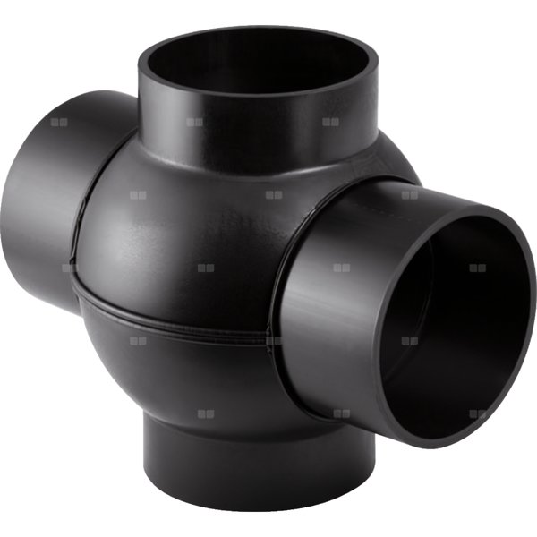 Czwórnik GEBERIT HDPE polietylen, 63 mm DN 60, sw x sw x sw x sw