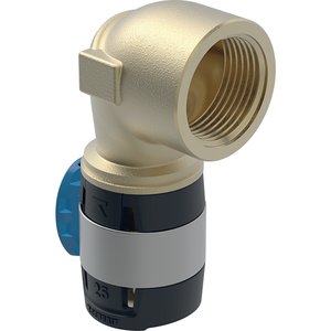 Kolano przejściowe Geberit FlowFit 90 st. z gwintem wewnętrznym: Materiał=Brąz bezołowiowy (CuSn4Zn2PS), d=16mm, Rp=1/2 "