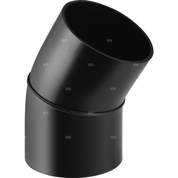 Długi łuk 30' GEBERIT HDPE, PE / polietylen, 200 mm, DN 200 x 200 mm x DN 200 (króciec)