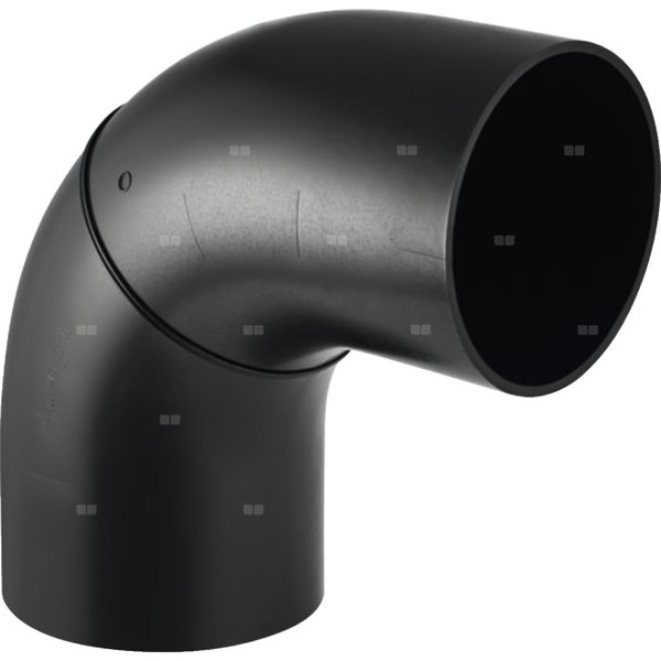 Długi łuk 90' GEBERIT HDPE, PE / polietylen, 200 mm, DN 200 x 200 mm x DN 200 (króciec)