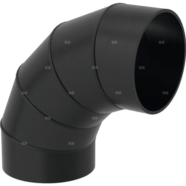 Długi łuk 90' GEBERIT HDPE, PE / polietylen, 315 mm, DN 300 x 315 mm x DN 300 (króciec)
