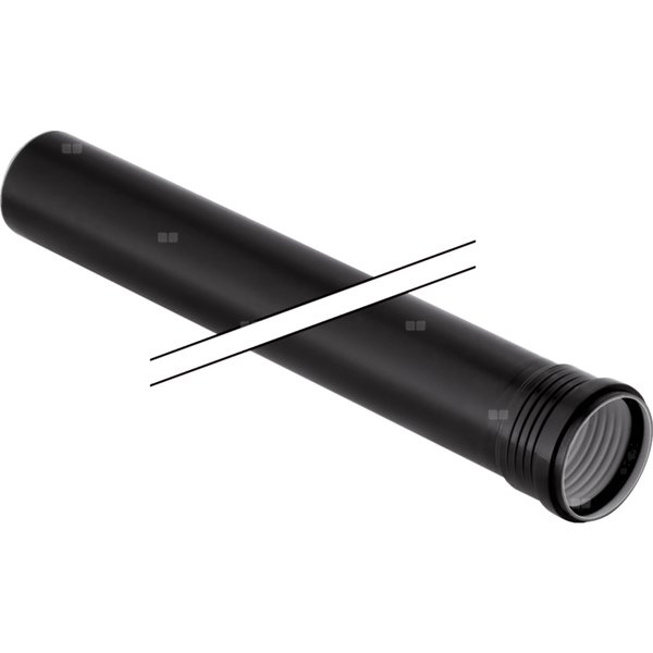 Rura GEBERIT Silent-PP PP-c / PP-md / PP-c 110 x 1500 x 3.6 mm z kielichem, biała, czarna