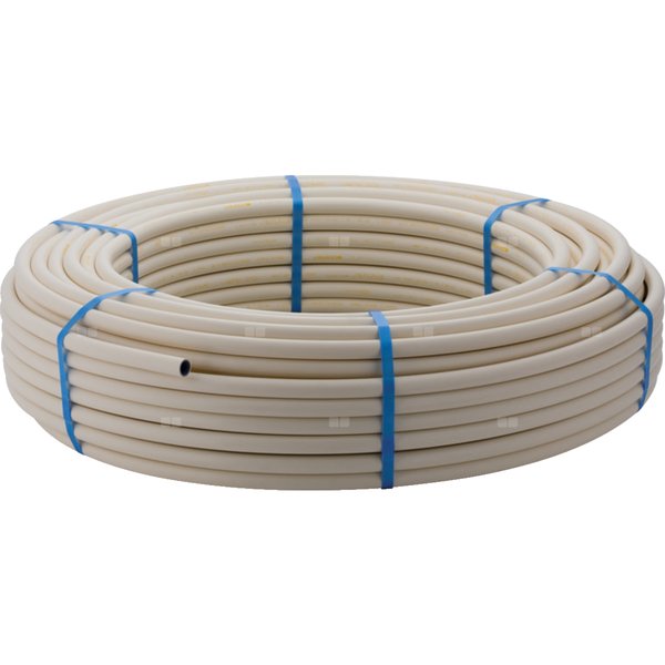 Rura PE-RT II/AL/PE-RT II GEBERIT MeplaTherm 16 mm x 2.25 mm, izolacja kolor biały - kręgi 100m wielowarstwowa gładka z barierą antydyfuzyjną