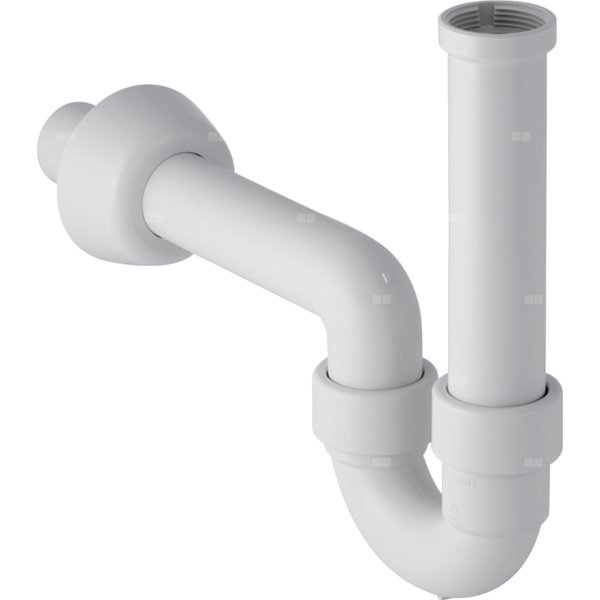 Syfon rurowy Geberit do umywalki i bidetu, wylot poziomy: d=40mm, G=1 1/4″, Biały-alpin
