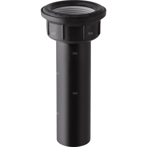 Króciec przyłączeniowy Geberit z gwintem wewnętrznym, płaskie obrzeże uszczelek: Rg=1/8″, d=48mm, Czarny