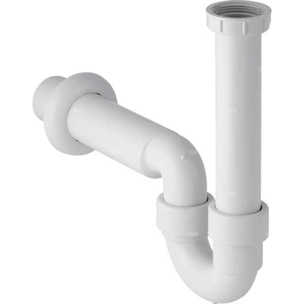 Syfon rurowy Geberit do zlewozmywaka, wylot poziomy: d=50mm, G=1 1/2″, Biały-alpin