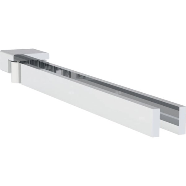 Podwójny uchwyt na ręczniki do modułu sanitarnego Geberit Monolith do umywalki: Chrom błyszczący, L=34cm