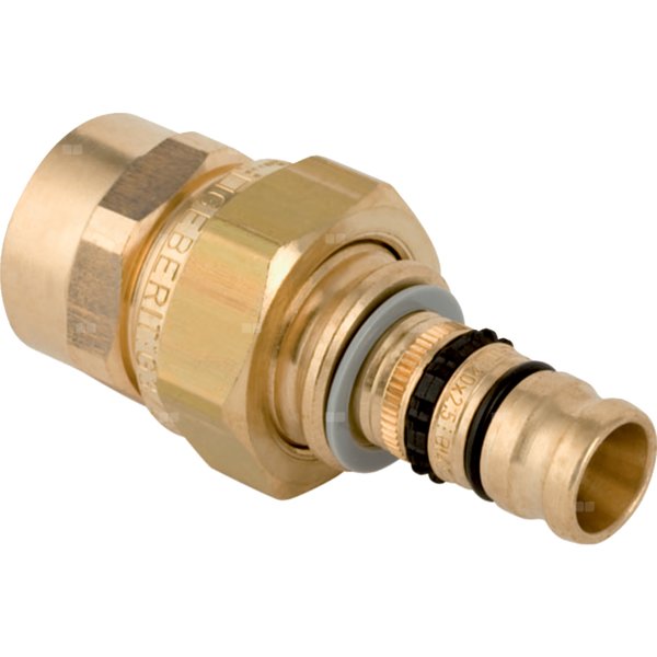 Śrubunek przejściowy GEBERIT Mepla, miedź / miedź, 2'' x 50 mm (GW x końcówka wciskowa), (głębokość: 24 mm) z uszczelką