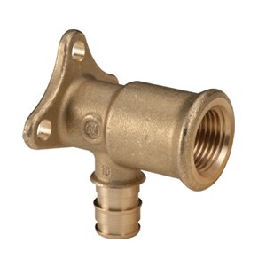 KOLANO 90 ŚCIENNE Z UCHWYTEM GW SYSTEMU GX DLA RUR PEX 16x 1/2"GW