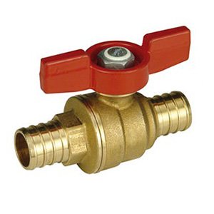 ZAWÓR KULOWY Z MOTYLKIEM SYSTEMU GIACOQEST DLA RUR PEX 3/4"