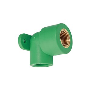 KOLANO 90 ŚCIENNE Z UCHWYTEM GW SYSTEMU GICOGREEN DLA RUR PP-R 25x 1/2"GW