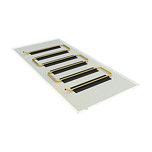 GIACO KLIMA - PANEL STALOWY BIAŁY (RAL9003) PERFOROWANY, RURA MIEDŹ 12x 1,0 575x 1175
