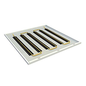 GIACO KLIMA - PANEL STALOWY SREBRNY (RAL9006) GŁADKI 1030x 1030