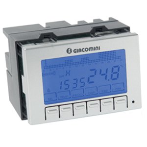 ELEKTRONICZNY TYG. PROGRAMATOR TEMP. PODŚWIET. LCD DO ZABUDOWY 230 V