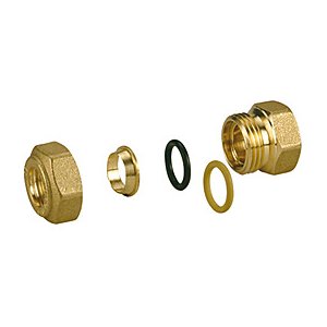 ZŁĄCZKA ZACISKOWA Z NYPLEM GW DO RUR MIEDZIANYCH, MOSIĄDZ 3/8" x 8