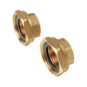 PARA PÓŁŚRUBUNKÓW MOSIĘŻNYCH DO POMPY Z NAKRĘTKAMI I USZCZELKAMI 1" x 1/2"