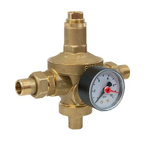 REDUKTOR CIŚNIENIA MEMBRANOWY PN 25 Z MANOMETREM REG. 1,5-7 BAR (GZ) 1/2"