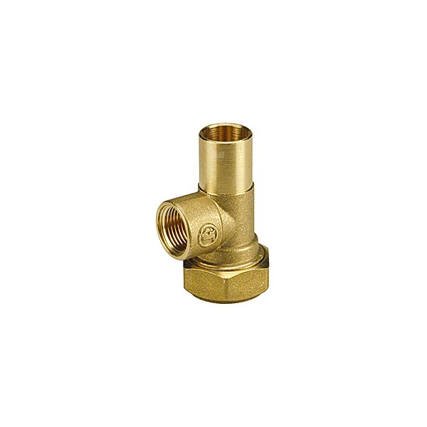 Trójnik GIACOMINI R531 90' mosiądz 18 mm GW
