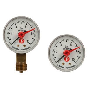 MANOMETR ZGODNY Z UDT TYLNY PRZYŁĄCZ 1/4" (0-6 BAR)