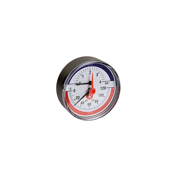 Manometr GIACOMINI R226 1/2'', 0-4 bar, 20-120'C
