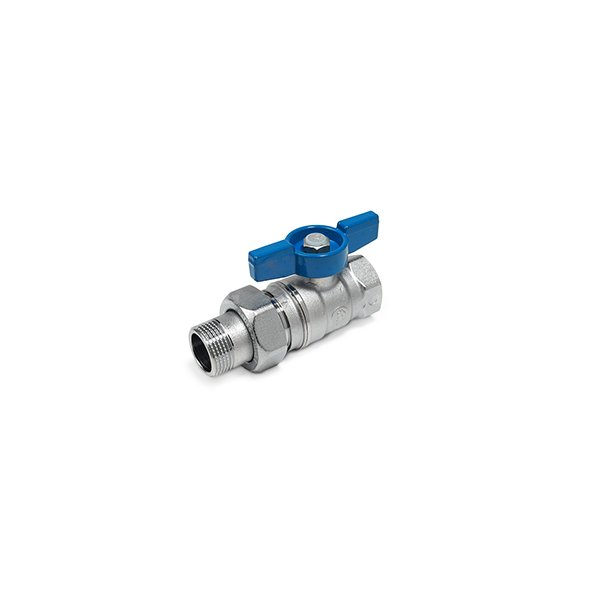 Zawór kulowy GIACOMINI R259D mosiądz chromowany 1/2'' GW x GZ, uchwyt: motylek