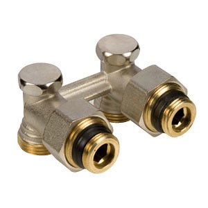 PRZYŁĄCZE KĄTOWE + NYPLE TG 1/2" DO GRZEJNIKÓW VK ZE STOŻKAMI, EUROCONO 3/4" x 3/4"E