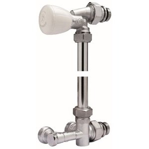 ZESTAW TERMOSTATYCZNY KĄTOWY - AXIALNY SYS.JEDNORUROWYCH Z ZEW.RURKĄ R194 fi16 1/2" x 18