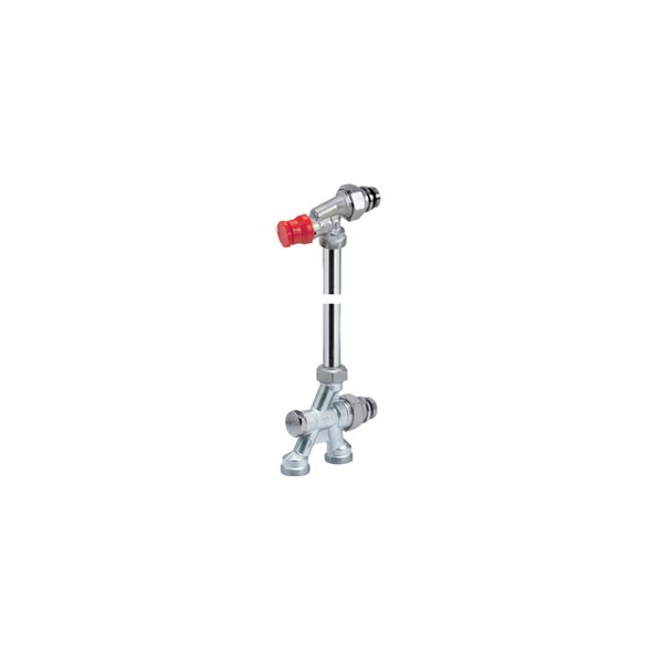 Zestaw przyłączeniowy grzejnikowy GIACOMINI R438P 1/2'' x 3/4'', rozstaw 50 mm