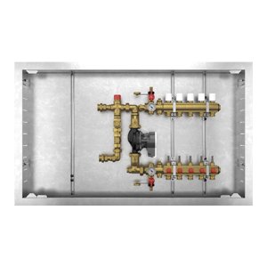 BO x R559 SZAFK. - OGRZ. PODŁ Z PODMIESZ. ZAWÓR + ROZDZ. 4 OBW. G.METRYCZNE 1" x 18/4 "