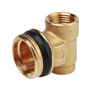 KOŃCÓWKA ROZDZIELACZA Z USZCZELNIENIEM TG Z PRZYŁĄCZAMI A - 3/4", B - 1/2", C - 3/8"