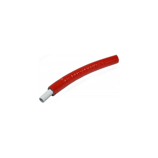 Rura PE-Xb/AL/PE-Xb GIACOMINI R999I 16 mm x 2 mm izolacja: PUR 6 mm, izolacja kolor czerwony - kręgi 100m wielowarstwowa gładka
