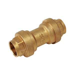 ZŁĄCZKA PROSTA SYSTEMU PUSH FITTINGS, DLA RUR MIEDZIANYCH, PE-X/AL/PE-X i PB. P-F 16