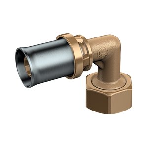 ZŁĄCZKA KĄTOWA Z PÓŁŚRUBUNKIEM PŁASKIM SYST. MULTIPRESS GW 3/8" x(16x2)