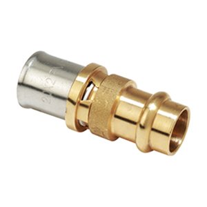 ZŁĄCZKA PROSTA PRZEJŚCIOWA MIEDŹ - PE x - AL. MULTIPRESS, PE - x /AL/PE - x i PB (16 x 2) - DN 14
