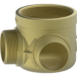 P.POŻ. KRÓCIEC 2 WYLOTOWY PRZYŁĄCZA STRAŻACKIEGO, MOSIĄDZ 4" x 2 1/2"NPT 2W