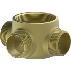 P.POŻ. KRÓCIEC 3 WYLOTOWY PRZYŁĄCZA STRAŻACKIEGO, MOSIĄDZ 6" x 2 1/2"NPT 3W