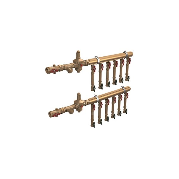MODUŁ POMIAROWY CIEPŁEJ I ZIMNEJ WODY UŻYTKOWEJ Z REDUKTOREM I ROZDZIELACZEM BEZ WODOM. 1 1/4" x 3/4" - 10