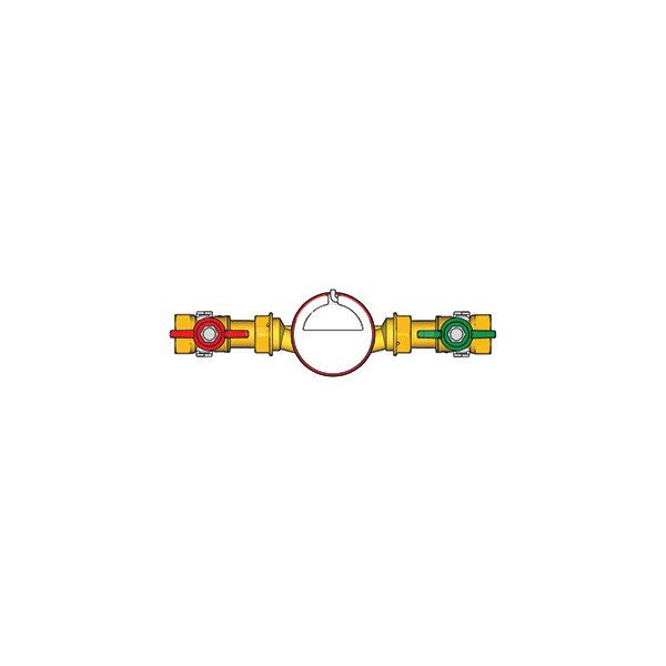 GRUPA/UNIT Z ZAWORAMI, WODOMIERZEM IMPULS., CIEPŁA WODA v=2,5m3/h 1"