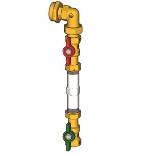 DODATKOWA JEDNOSTKA POMIAROWA Z ZAWORAMI DO ROZBUDOWY 5 STREFY UNITU GE550Y112 1 1/4" x 3/4"