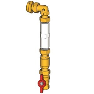 DODATKOWA JEDNOSTKA POMIAROWA ZASILANIA Z ZAWORAMI DO ROZBUDOWY 5 STREFY UNITU GE550Y145 1 1/4" x 3/4"